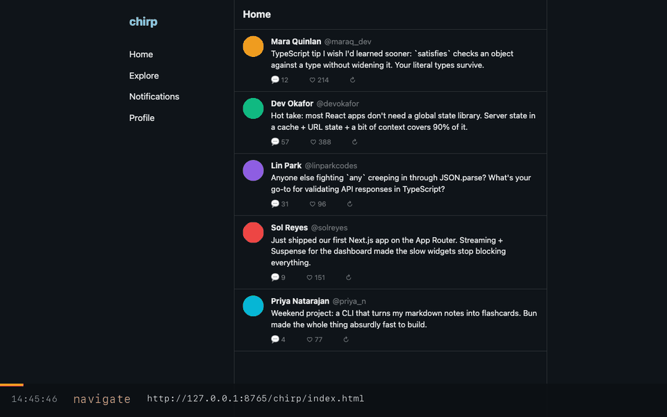 Recorded Slapify run: Replies to posts